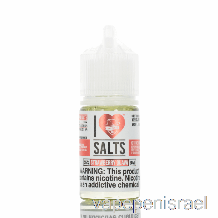 גויאבה חד פעמית Vape Israel תות - אני אוהב מלחים - 30 מ"ל 50 מ"ג